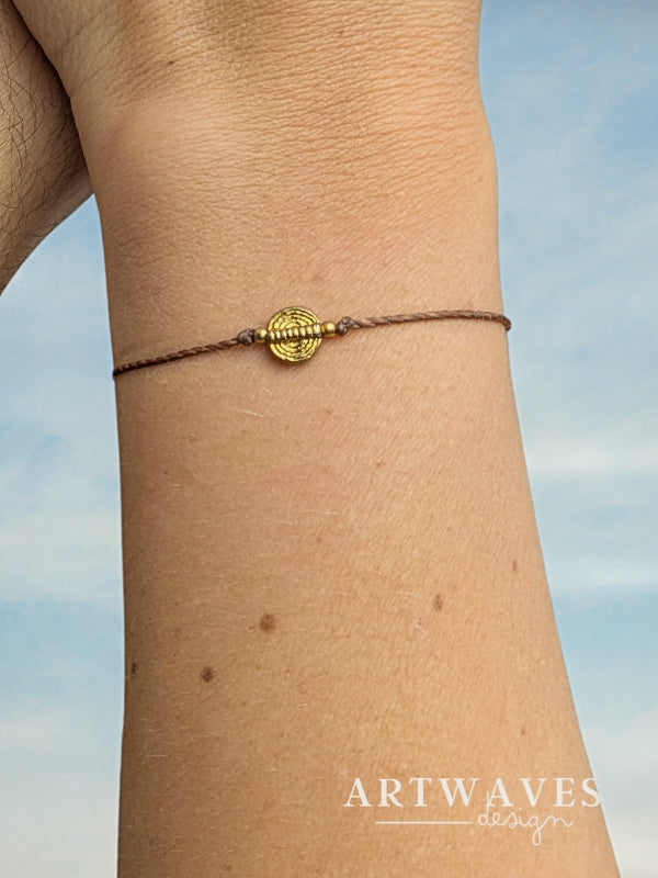 minimalistisches Spiralen Armband personalisiert • Cartagena • Lebensspirale Freundschaftsarmband im boho style