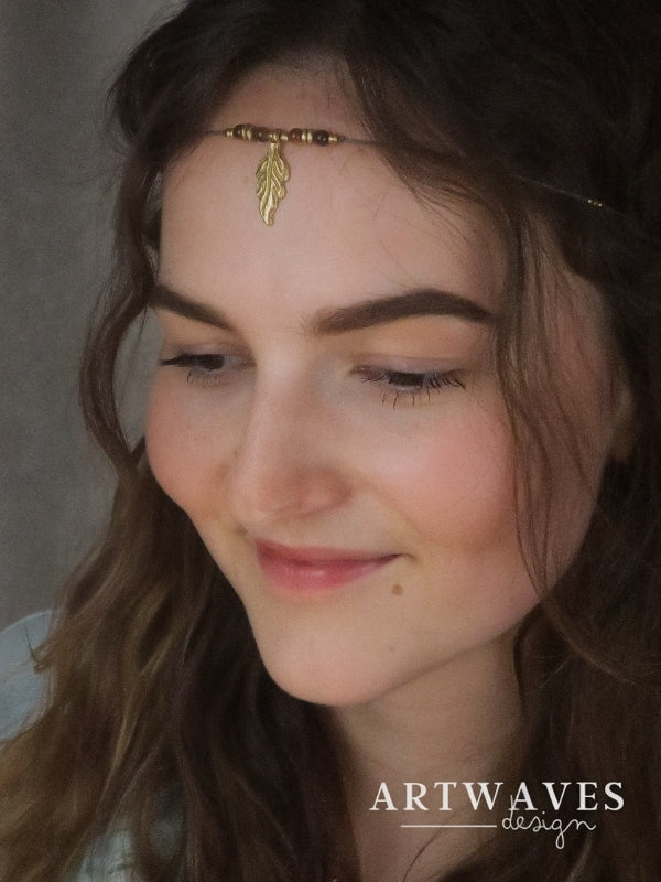 Edelsteinperlen Hippie Tiara/ Choker • Cali •