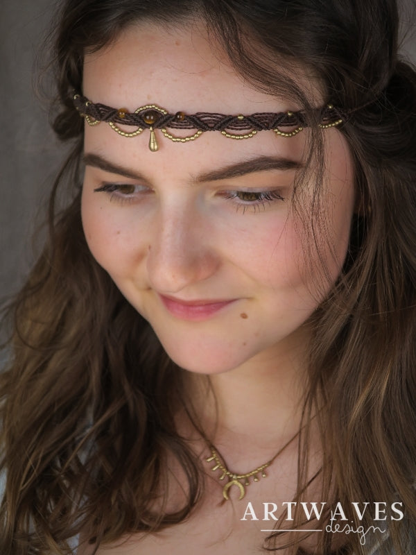 Makramee Tropfen Tiara • Delhi •