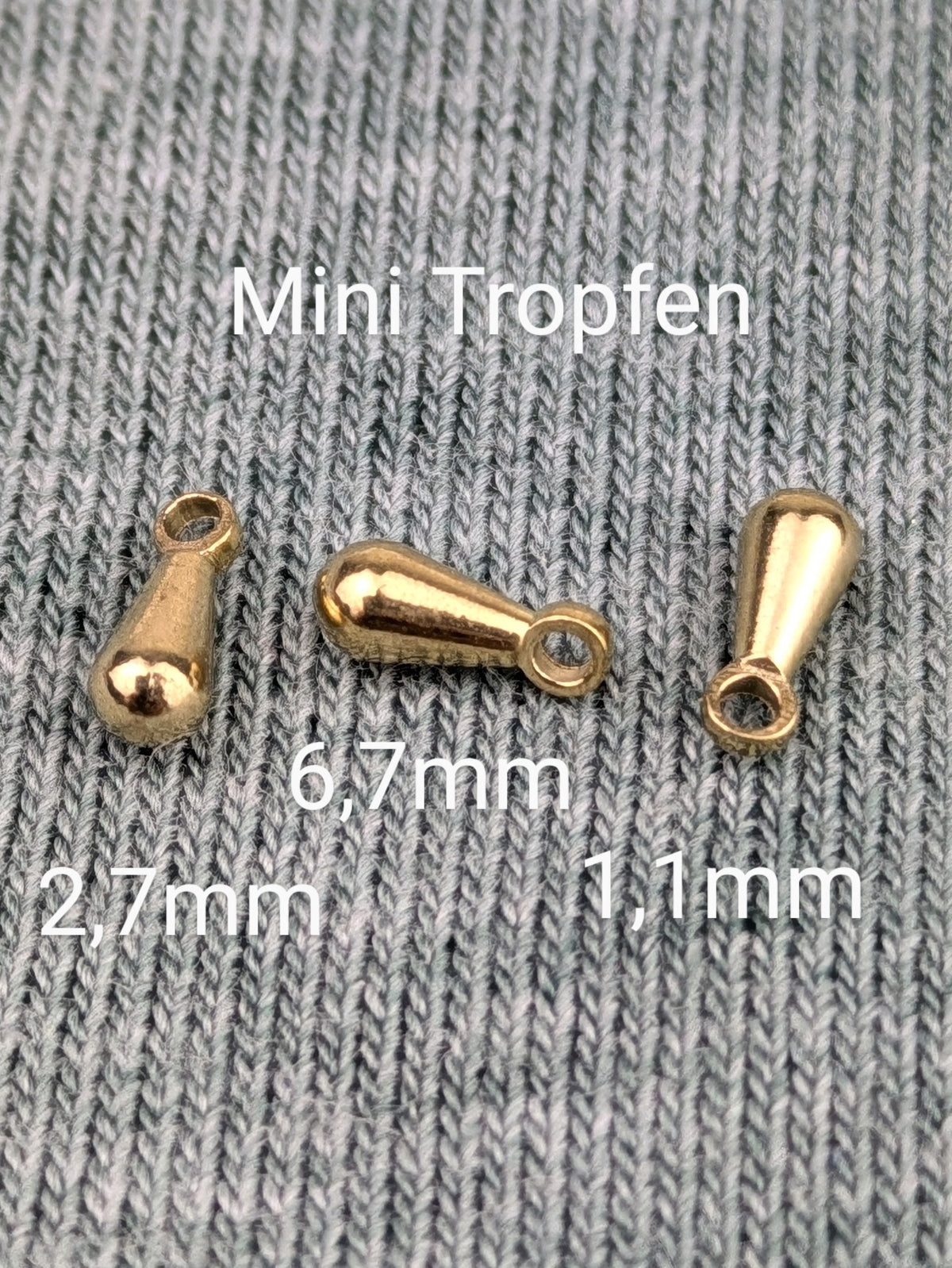 Messingperlen als Spacerperlen