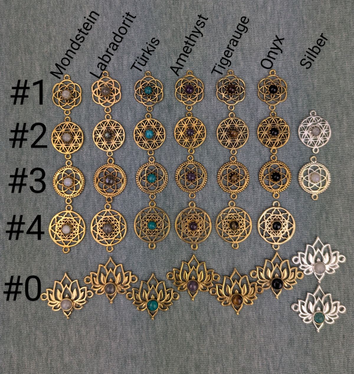 Goldenes boho Sonnen Armband • Seoul sun • minimalistisches Messing Armband mit Edelsteinperle personalisiert