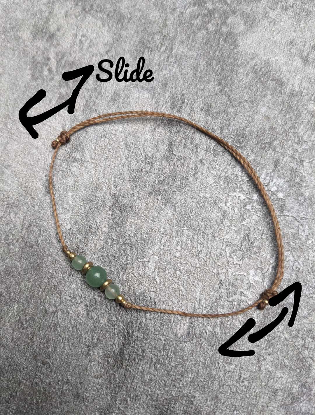 zartes edelstein fußkettchen im bohemian stil mit geburtsstein personalisierbar