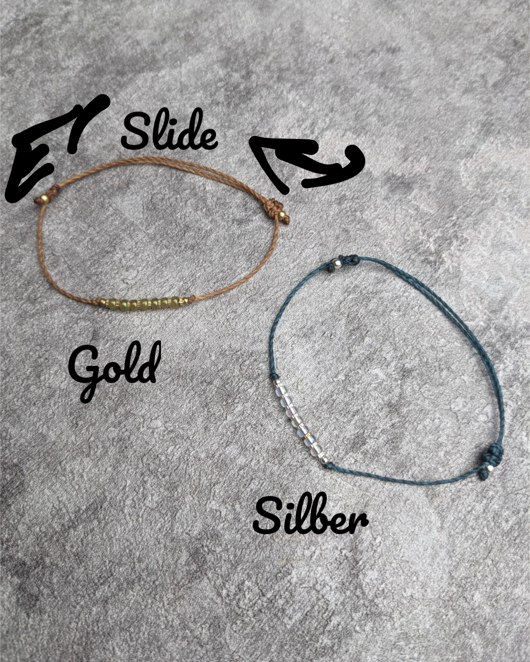 Minimalistisches Glasperlen boho Fusskettchen • Glasdrop • personalisierter Fussschmuck mit Perlen als Geschenk