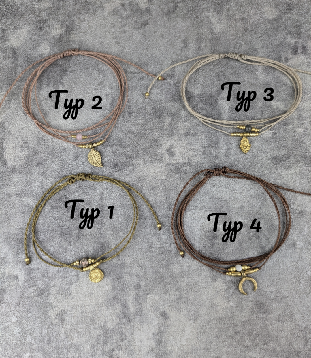 Personalisiertes Geburtsstein Fusskettchen boho Style • Tokio • minimalistischer Fusschmuck mit Edelsteinperle