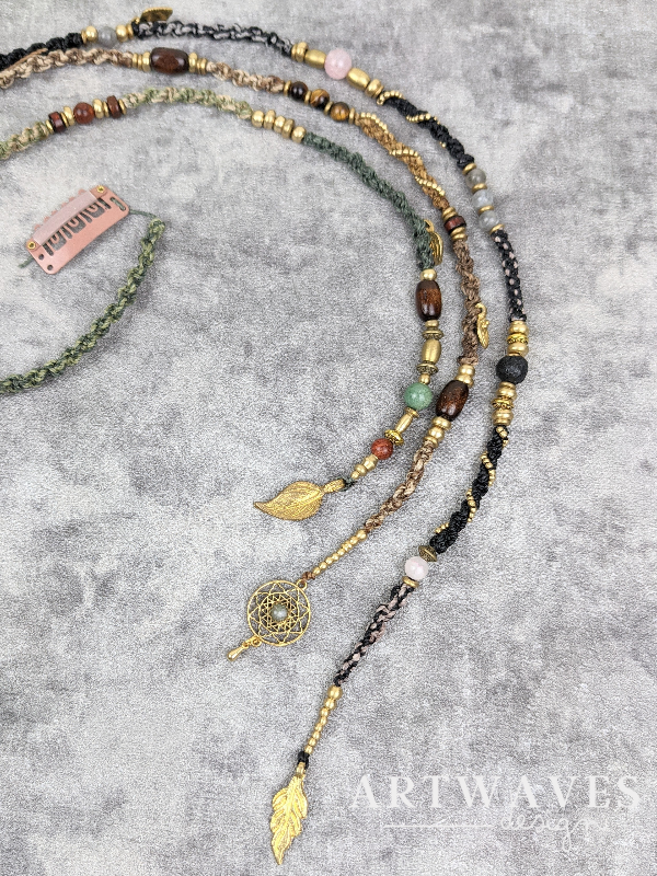 Makramee Edelstein Hairwrap • Mallorca •