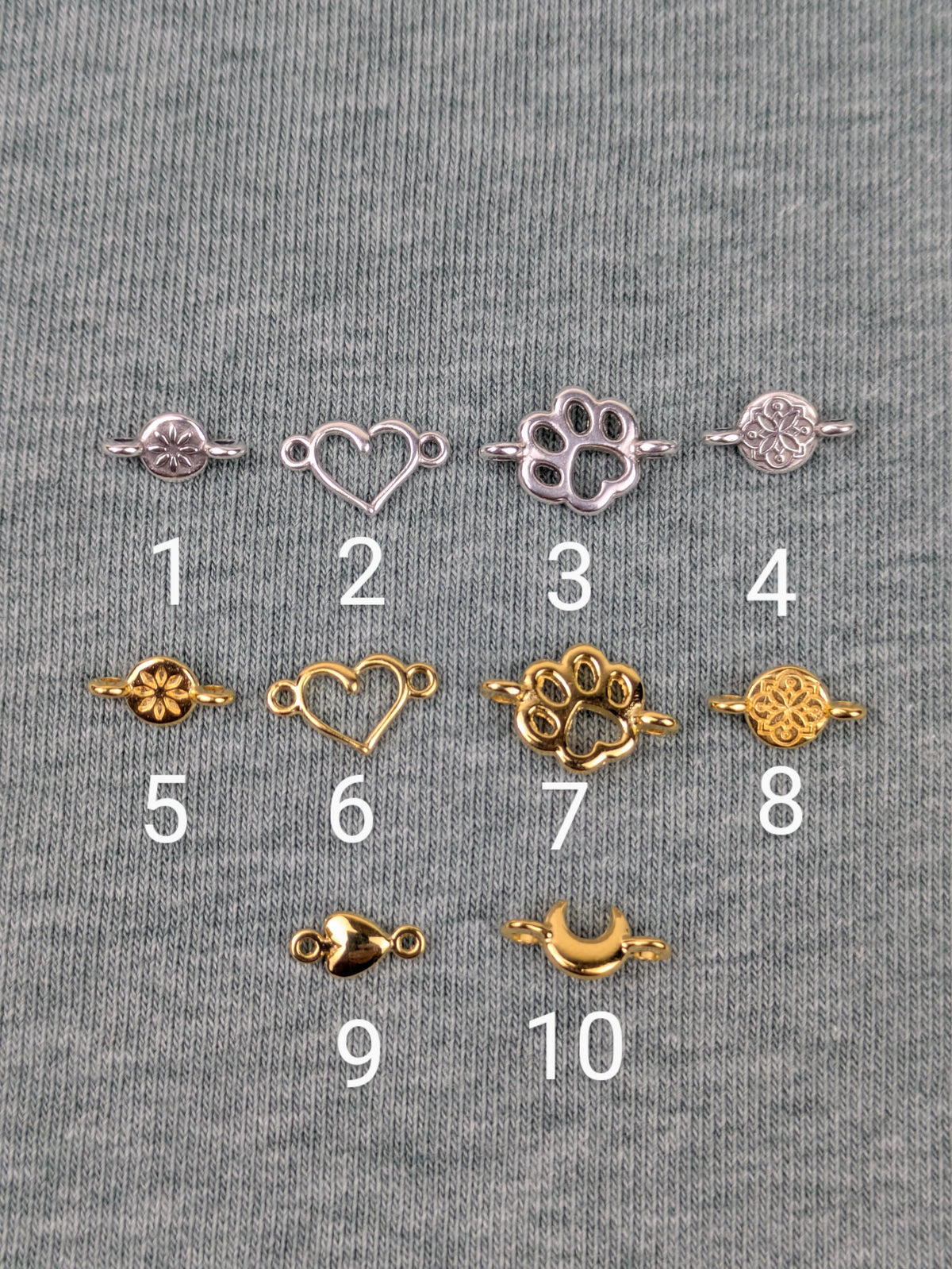 Kopie Minimalistisches boho Freundschaftsarmband mit 24 Karat vergoldetem Ornament • Heart • personalisiertes Armkettchen