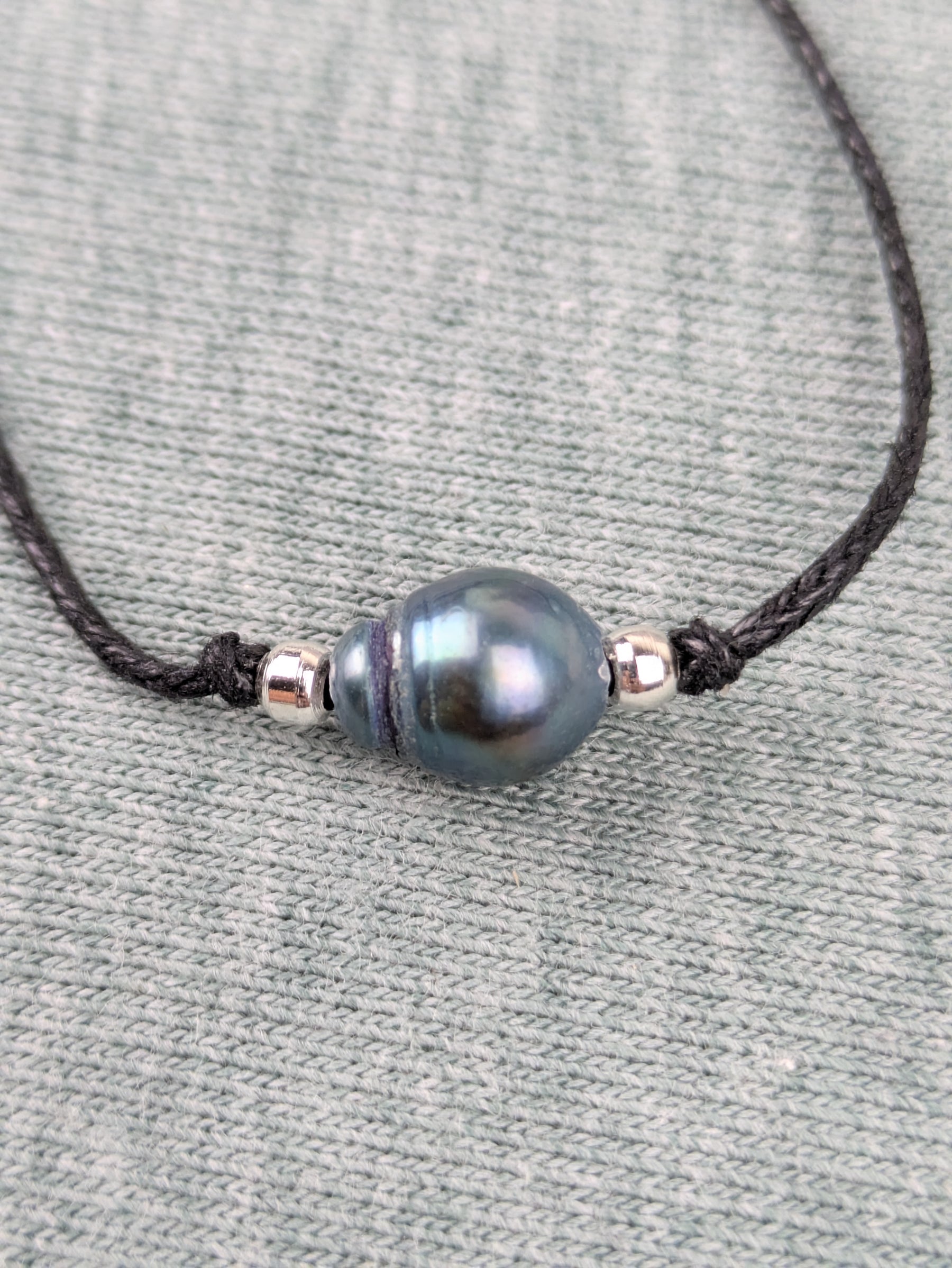 Süßwasserperlen Wickelarmband verstellbar • Sweetwater • filigranes Armband im surfer Style