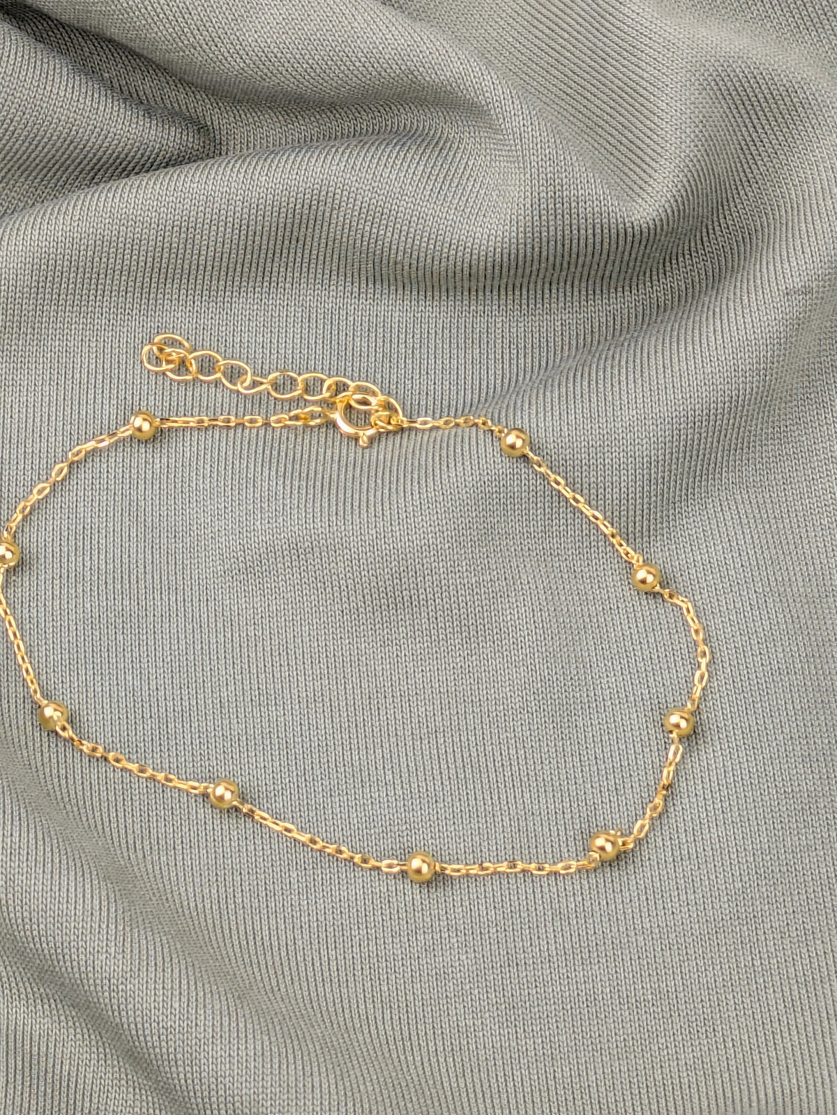 Minimalistisches 925er Silber Armband 18 Karat vergoldet verstellbar filigranes Armband