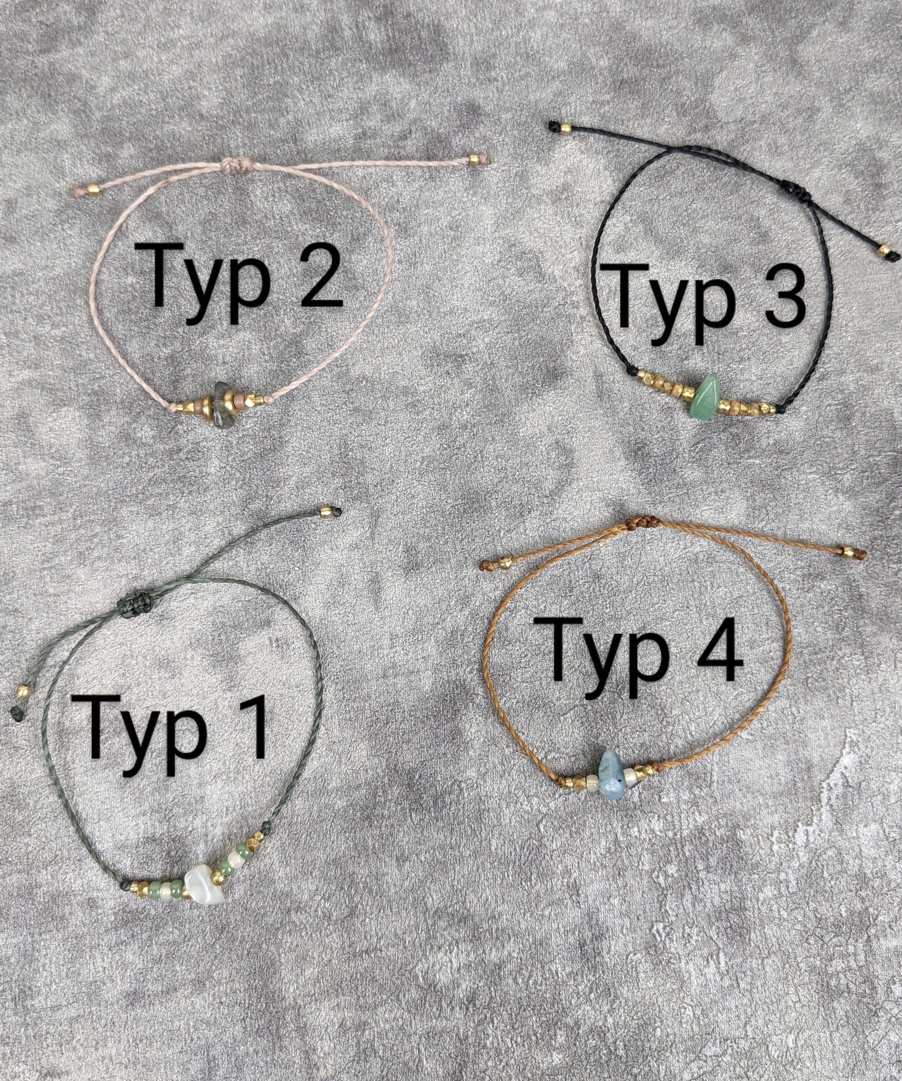 Minimalistisches Glasperlen boho Fusskettchen • Asuncion • personalisierter Fussschmuck mit Geburtsstein