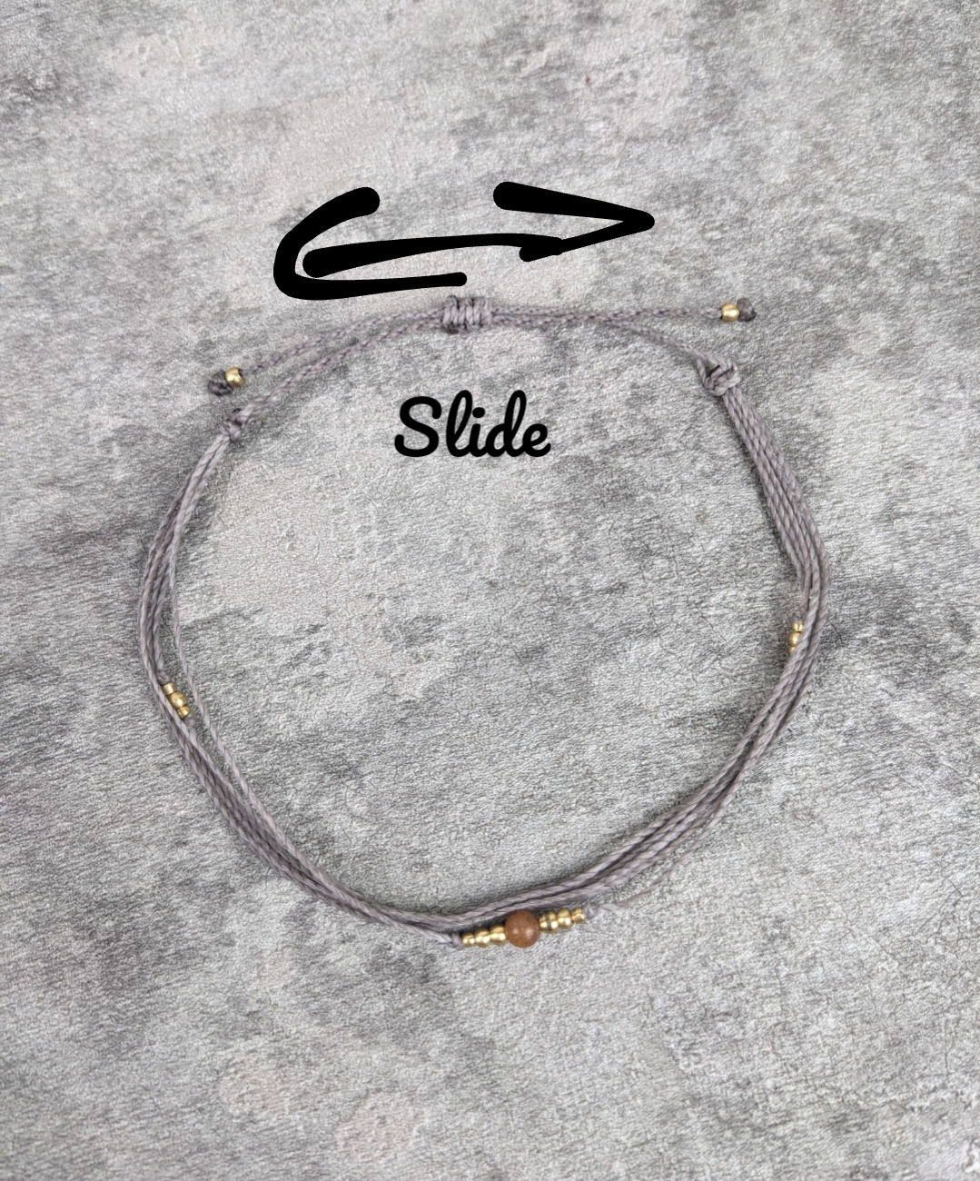 Personalisiertes Geburtsstein Fusskettchen boho Style • Jakarta • minimalistischer Fusschmuck mit Edelsteinperl