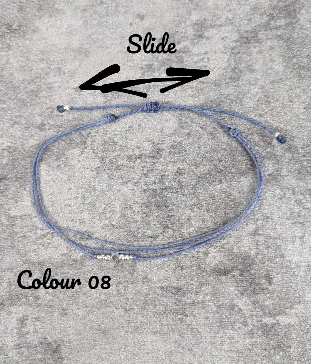 minimalistisches boho Fusskettchen mit Perlen • Yala • personalisierter Fusschmuck Freundschaftsband