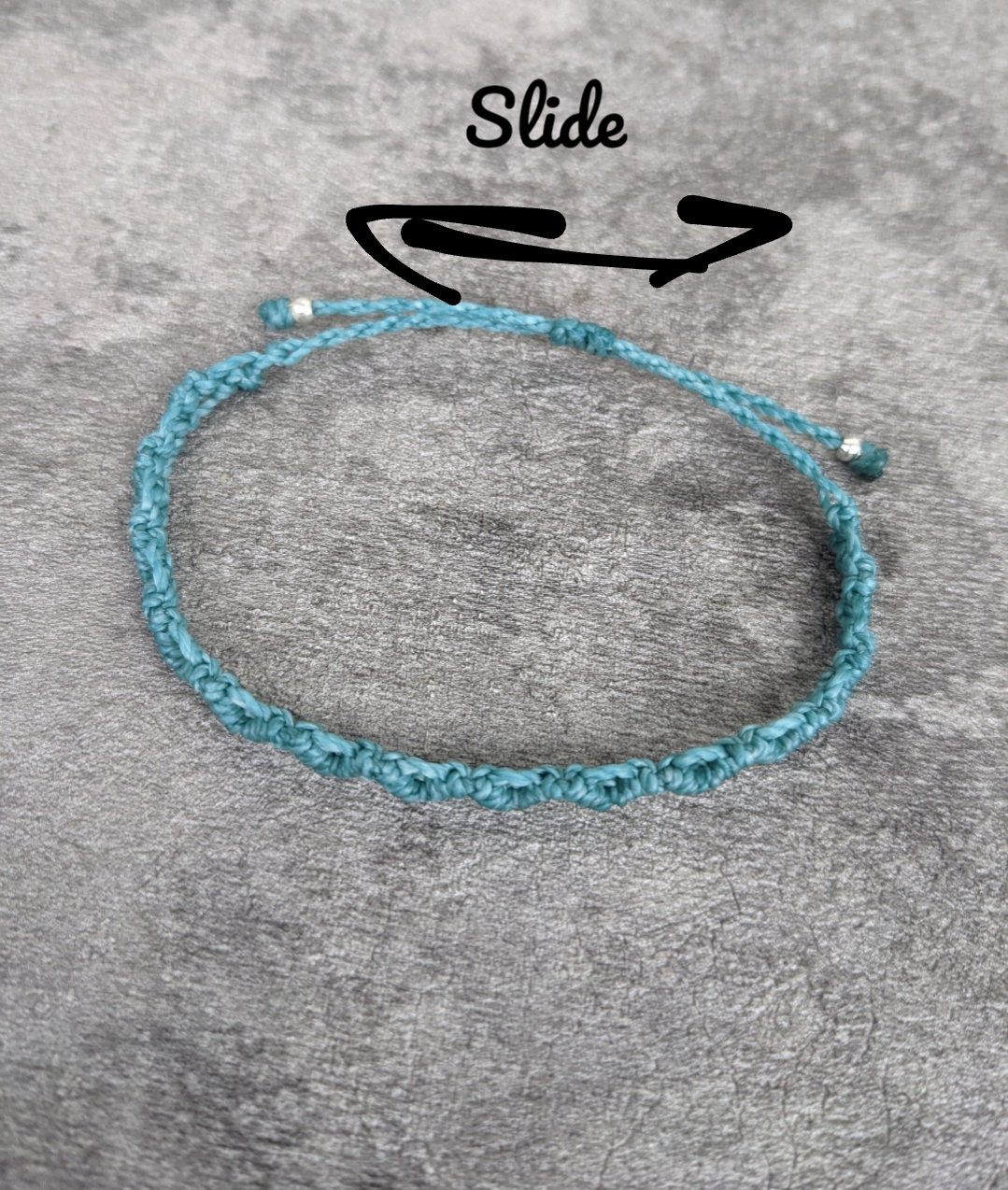 Makramee surfer Fusskettchen personalisiert • Wave • Gypsy Festival boho Fussschmuck