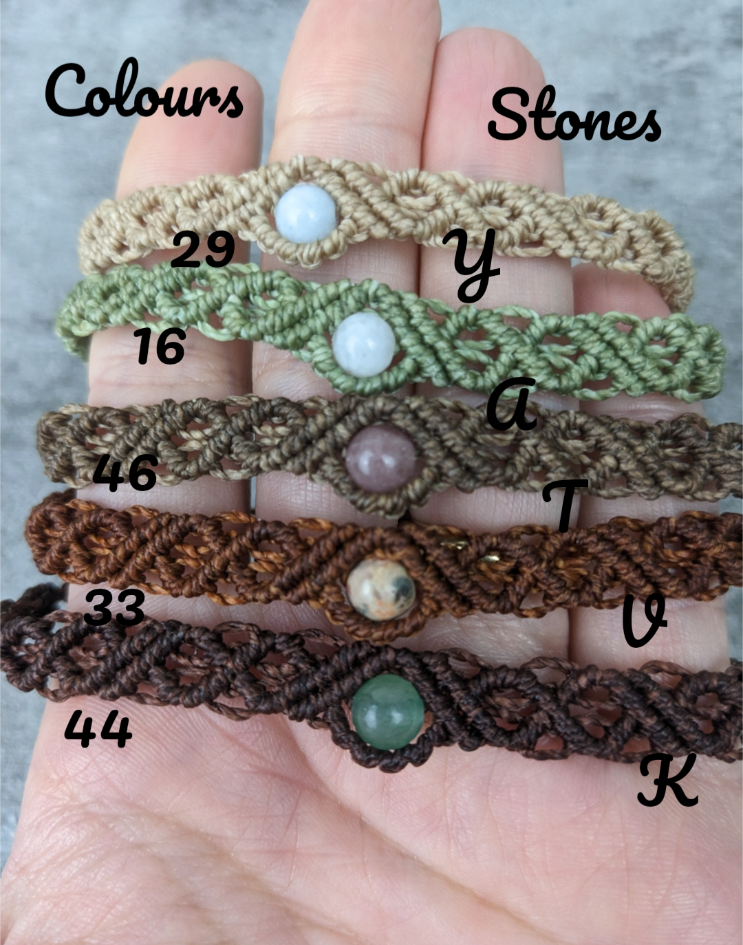 Makramee Hippie Fusskettchen für Damen und Herren • Arica • Gypsy Festival boho Fussschmuck mit Edelstein