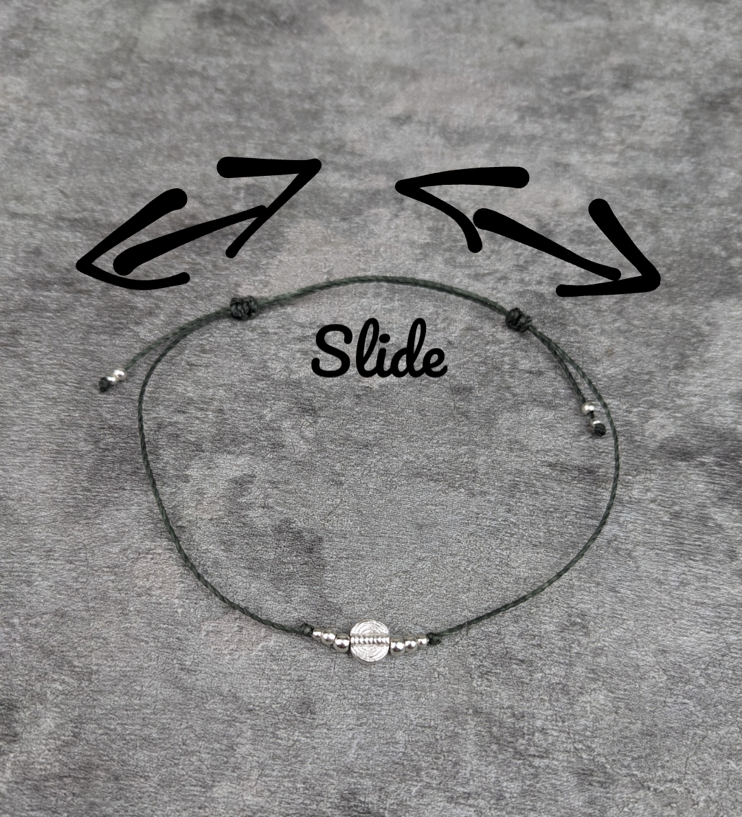 minimalistisches boho Fusskettchen mit Lebensspirale • Trujillo • personalisierter Fusschmuck Freundschaftsband