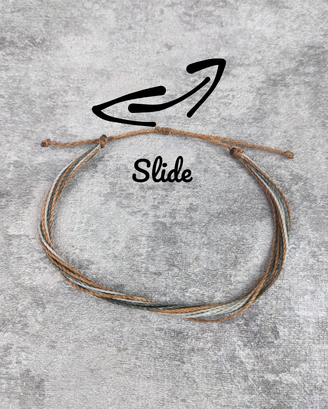 Minimalistisches Surfer Fussband personalisiert • Den Haag • Makramee Fusskettchen