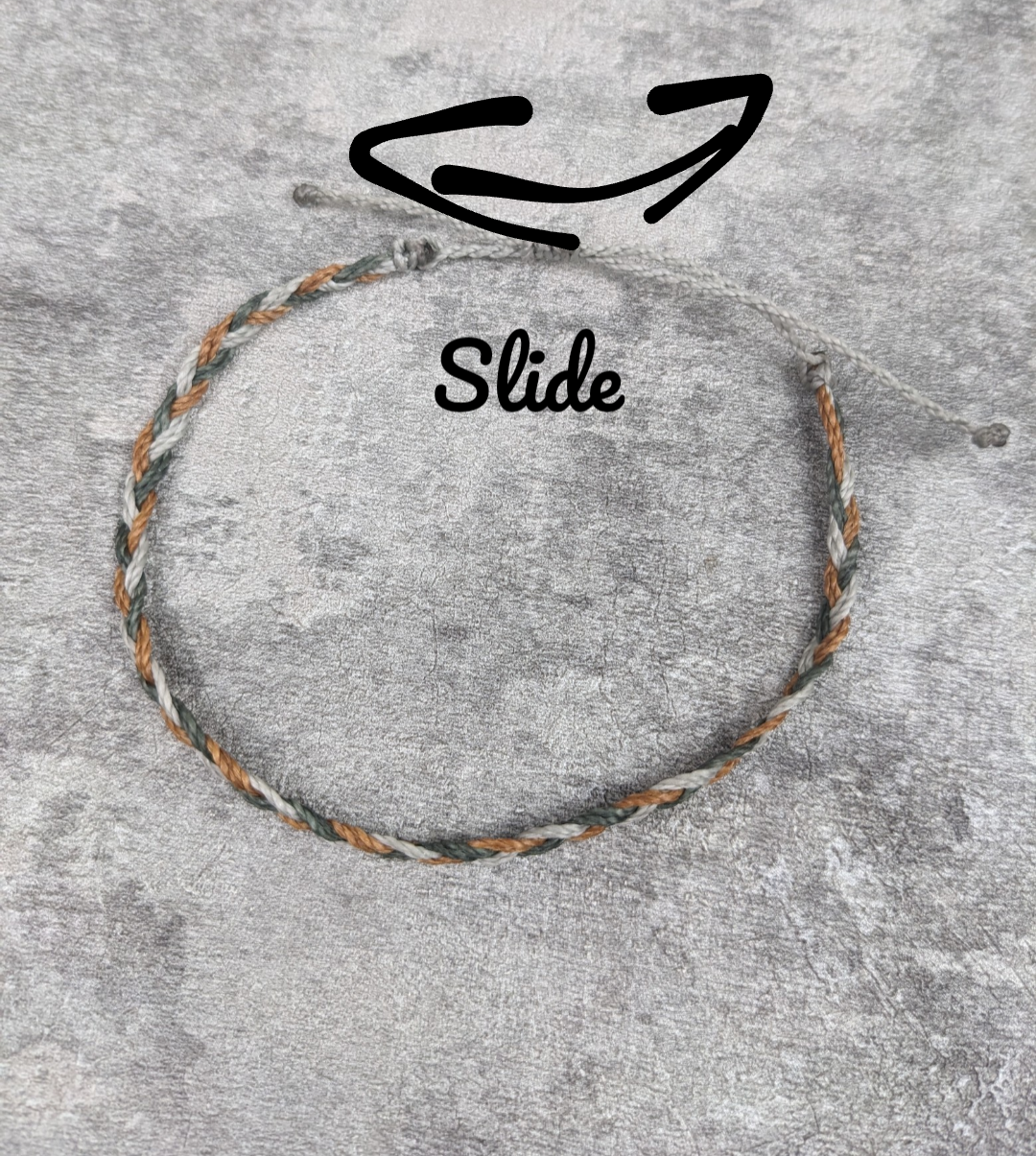 Minimalistisches Surfer Fussband personalisiert • Den Haag • Makramee Fusskettchen