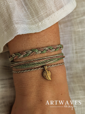 Minimalistisches Freundschaftsarmband als set • Den Haag • buntes Armband im surfer Style personalisiertes Armkettchen