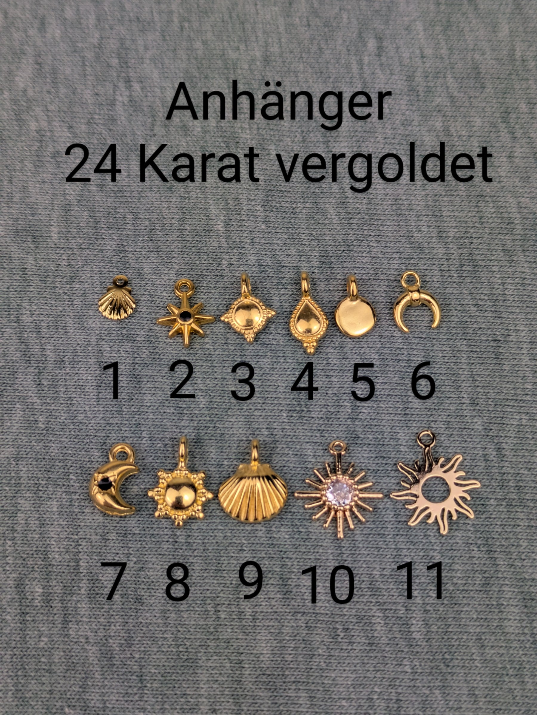 Perlenkette mit 24 Karat vergoldetem Ornament • Kybele •