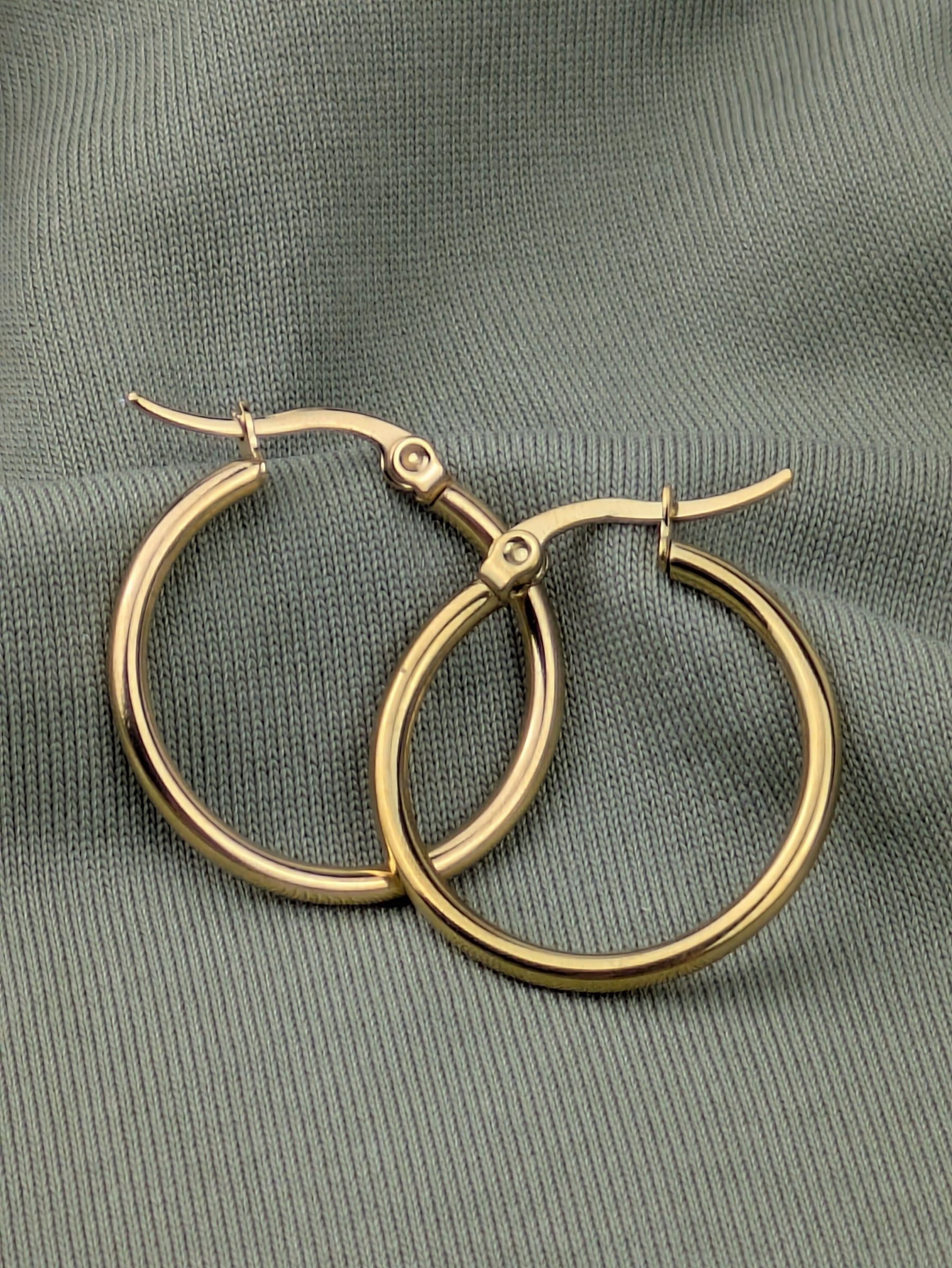 Edelstahl Creolen • Everyday • im Paar boho style hoops