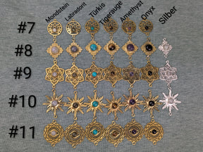 Goldenes boho Sonnen Armband • Seoul sun • minimalistisches Messing Armband mit Edelsteinperle personalisiert