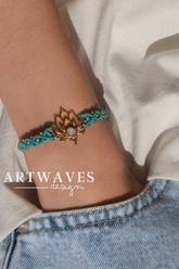 Minimalistisches Mandala Armband • Flower •