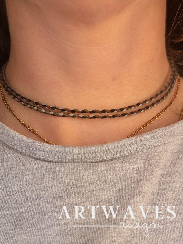 Minimalistische Choker Kette für Damen und Herren • cool • feine Halskette Halsband in verschiedenen Farben