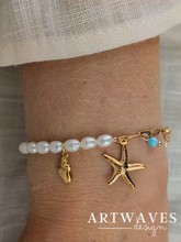 Kopie Edelstahl Bettelarmband mit Süßwasserperlen Klasse 5A  • Shelly • dezente personalisierte boho Armkette