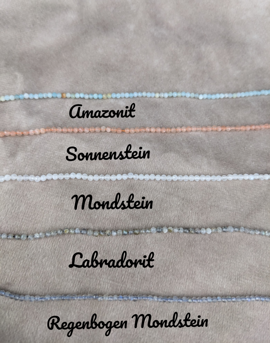 Vergoldetes Edelstein mit Süßwasserperlen Klasse 5A  • cute • dezente personalisierte boho Armkette