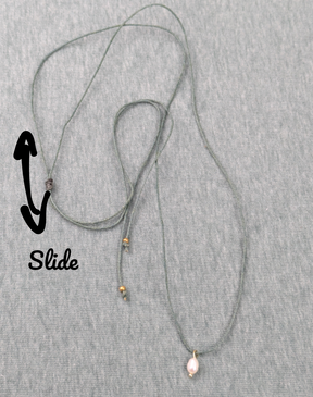 Süßwasserperlen Baumwoll Choker Kette für Damen und Herren • Sweetwater • vegane Halskette Halsband in verschiedenen Farben