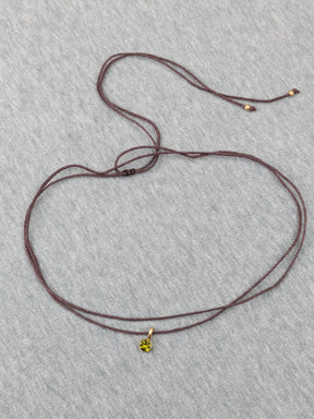 Geburtsstein Baumwoll Choker Kette für Damen und Herren • Birth • vegane Halskette Halsband in verschiedenen Farben
