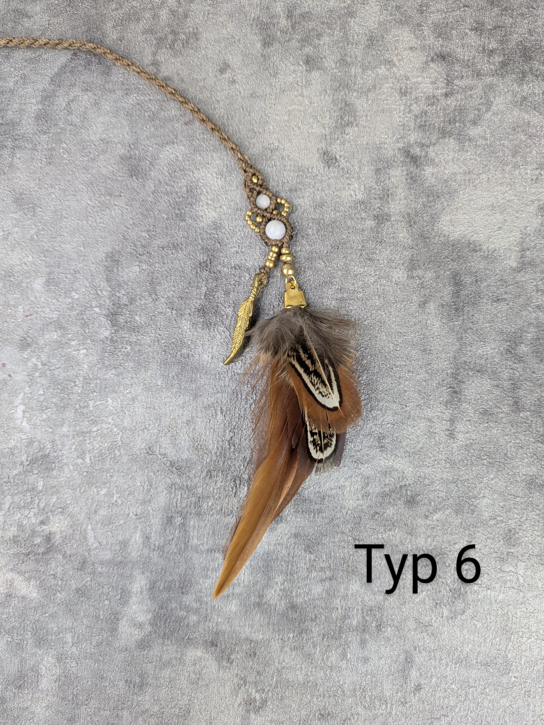 Makramee Tribal Federschmuck • Kalkutta •