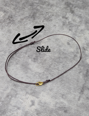 Minimalistisches personalisiertes Wickelarmband verstellbar • Hook • filigranes Armband im surfer Style