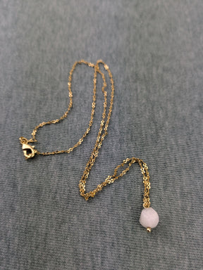 18 Karat vergoldetes Gliederkettchen mit Zirkon Anhänger • Shiva • modernes Goldkettchen im Boho stil