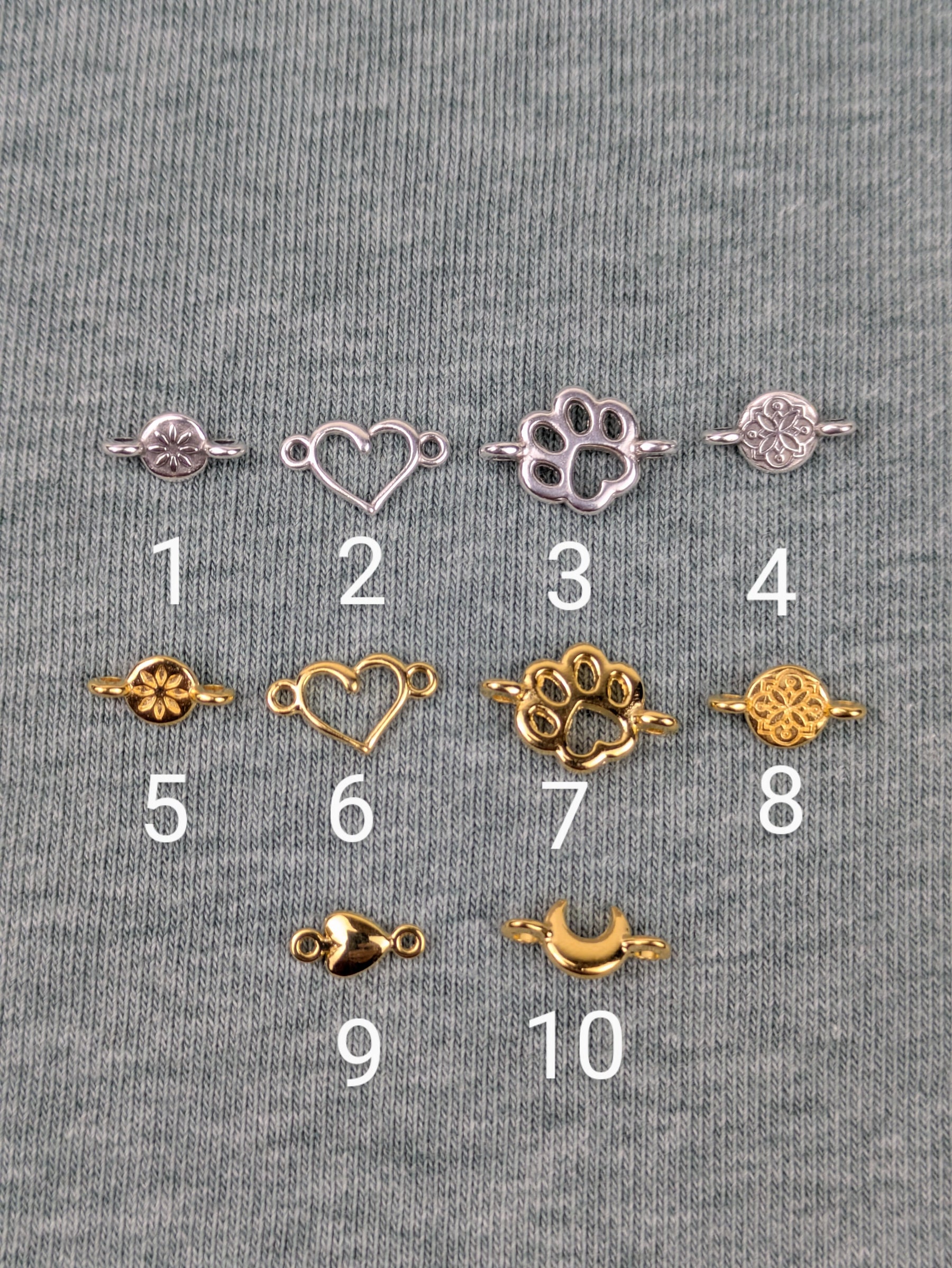 Kopie Minimalistisches boho Freundschaftsarmband mit 24 Karat vergoldetem Ornament • Heart • personalisiertes Armkettchen