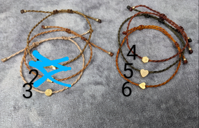 Minimalistisches boho Freundschaftsarmband mit goldener Sonne • Capetown • personalisiertes Armkettchen