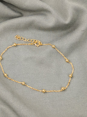 Minimalistisches 925er Silber Armband 18 Karat vergoldet verstellbar filigranes Armband