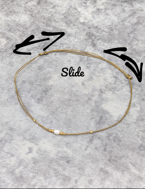 Boho Süßwasserperlen Halskette für Damen • Harmonie • minimalistische Kette