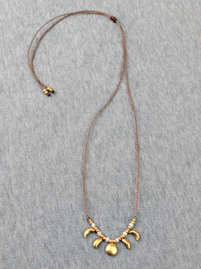 Boho Mondphasen Halskette für Damen • Soft • minimalistische Kette für den Strand
