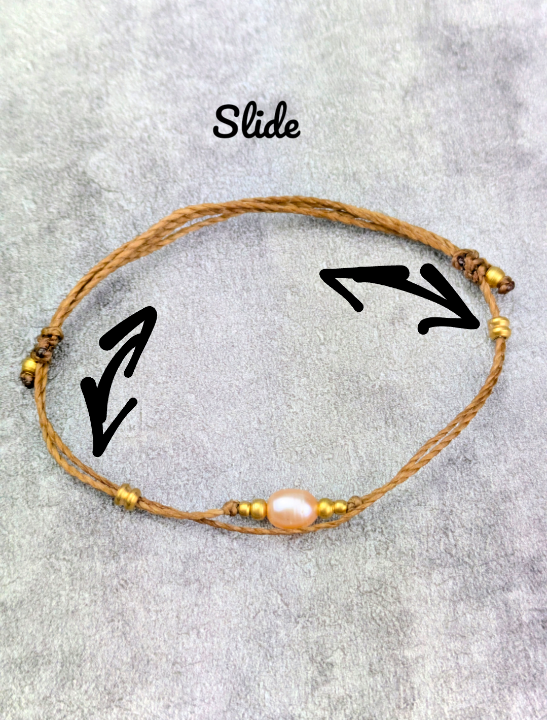 Süßwasserperlen boho Armband personalisiert • Harmonie • minimalistisches Armbändchen Freundschaftsarmband mit Perle