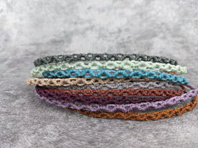 minimalistische Surferkette in vielen Farben. schlichtes halsband aus nylon