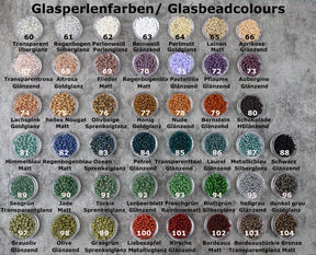 Wunschfarben Glasperlen Bauchkette • Koppenhagen •
