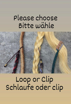 Makramee Hairwrap Sardinien • tribal Haarschmuck • dreadwrap • Haarclip im Hippielook • Extensionclip • synthetische Dreads • Haarsträhne